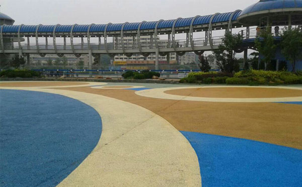 彩色防滑路面 彩色防滑路面